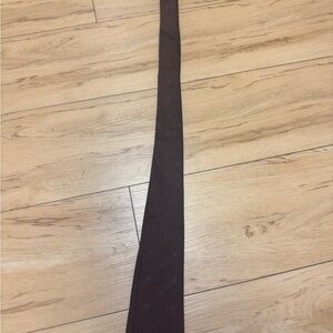 Alexander McQueen Deep Brown Tie with Skull Motif